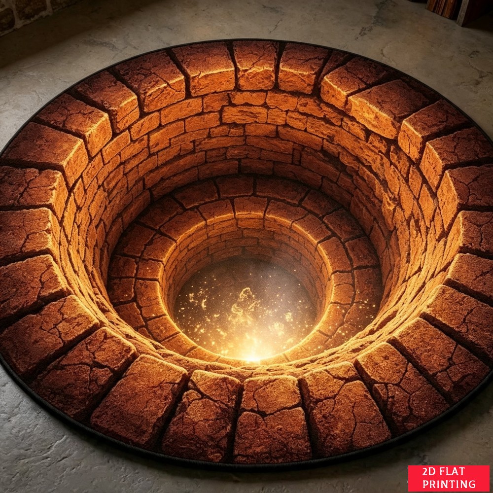 Home Decor Lighting Wholesale - Ancient Stone Well Deep Tunnel Golden