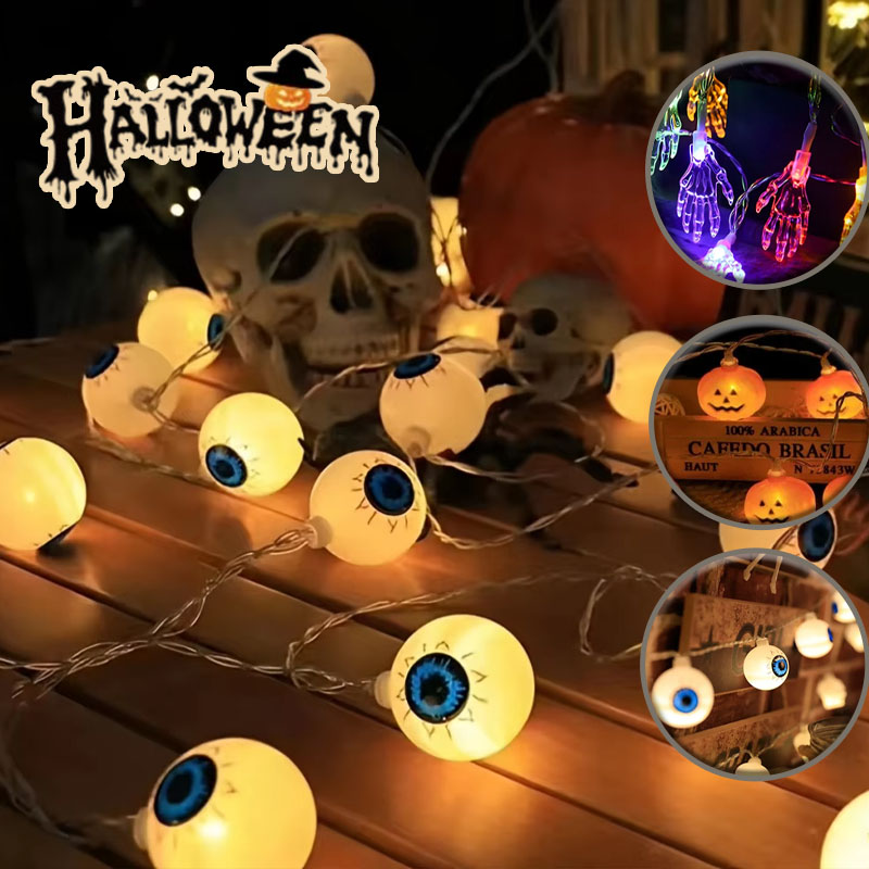 Lighting Decor For House - 1-5PCS Halloween New Pumpkin Bat LED