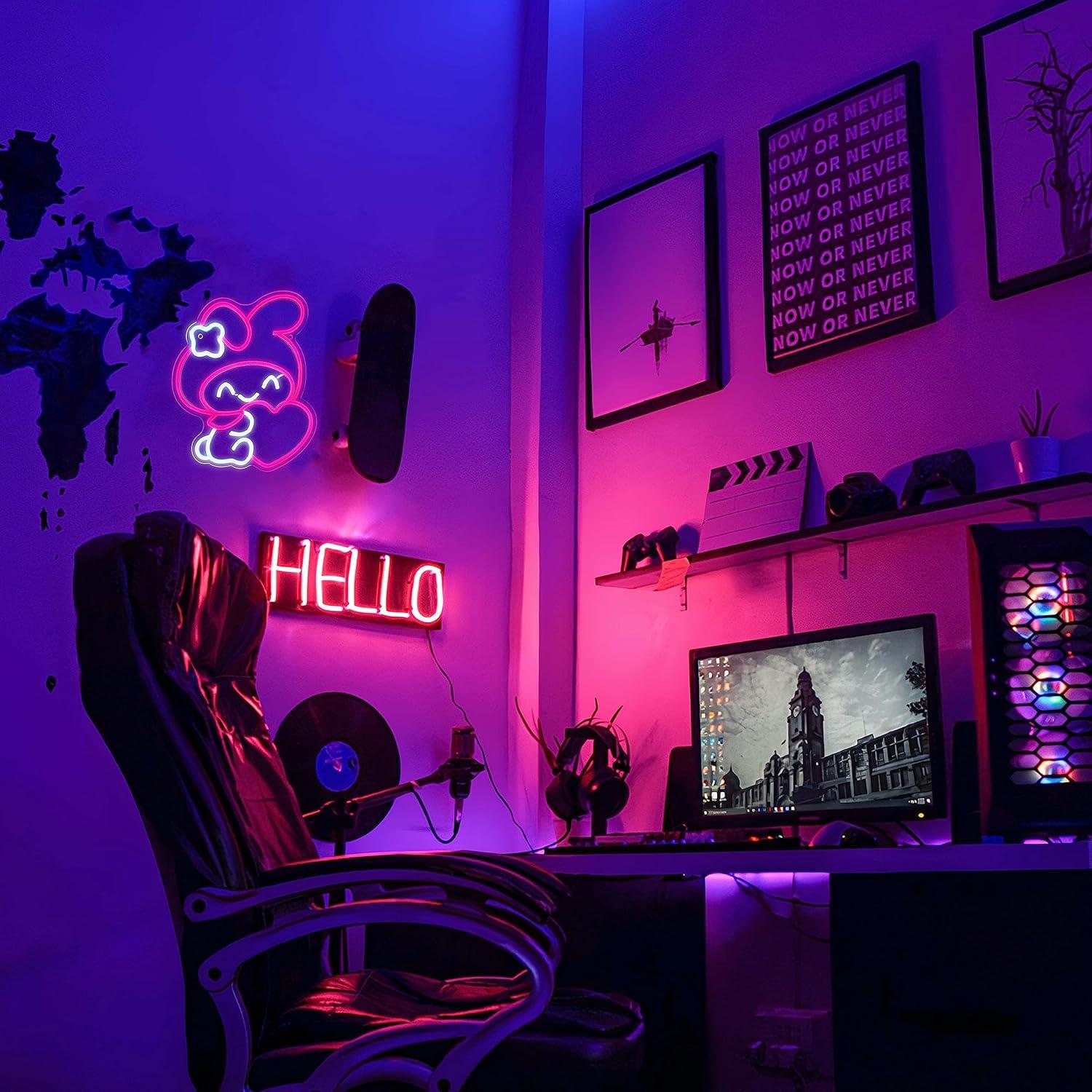 Anime Neon Sign Janpanese LED  - Room Lighting Bedroom Decor ulasan dan harga