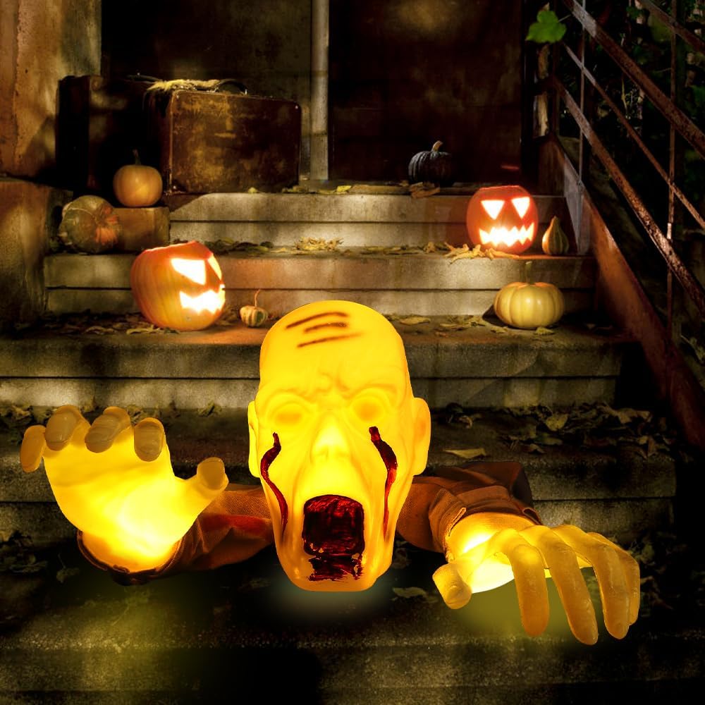 Realistic Zombie Statues Hallo - Lighting Decor For House ulasan dan harga