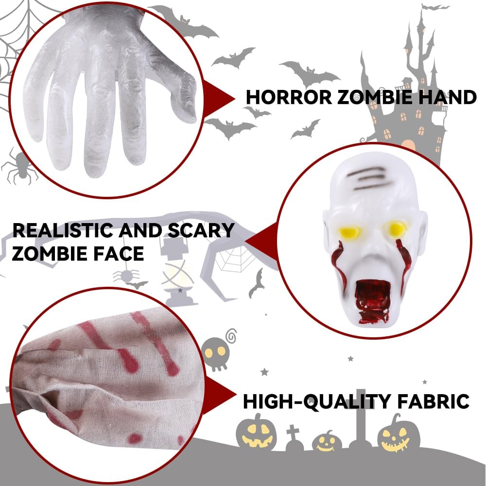 Realistic Zombie Statues Hallo - Lighting Decor For House ulasan dan harga