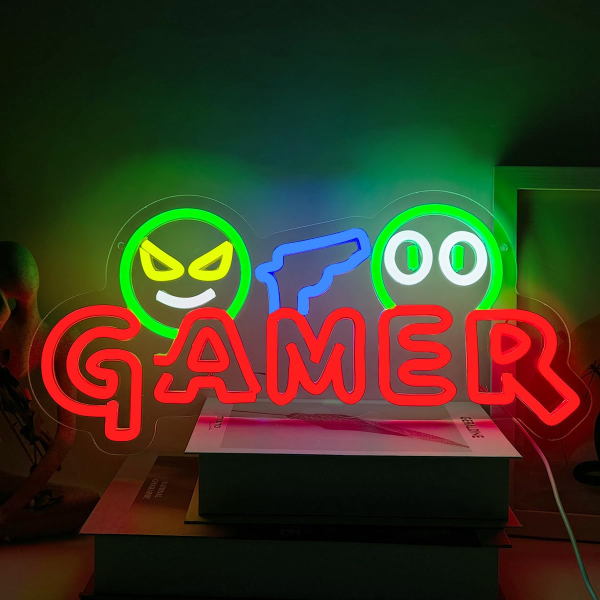 Gamer Neon Sign LED Wall Light - Room Lighting Bedroom Decor ulasan dan harga