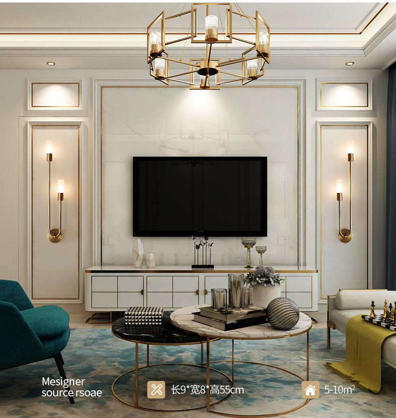 Retro Background Living Room A - Room Lighting Bedroom Decor ulasan dan harga