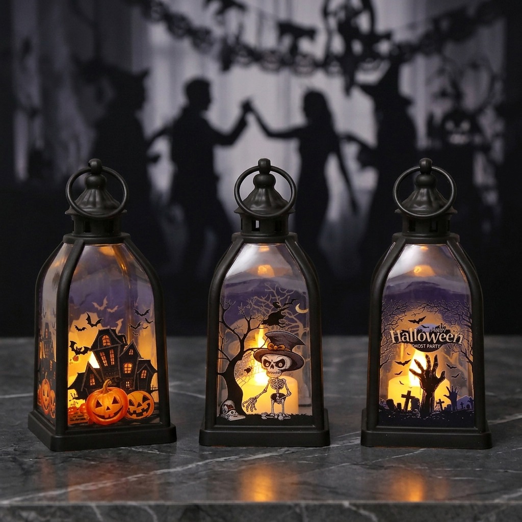 Halloween Ghost Castle Themed  - Lighting Decor For House ulasan dan harga