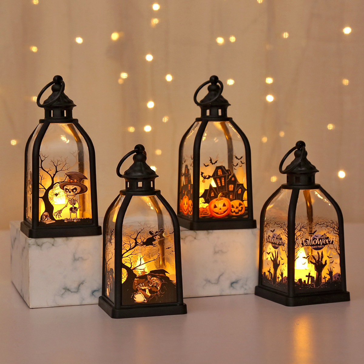 Halloween Ghost Castle Themed  - Lighting Decor For House ulasan dan harga