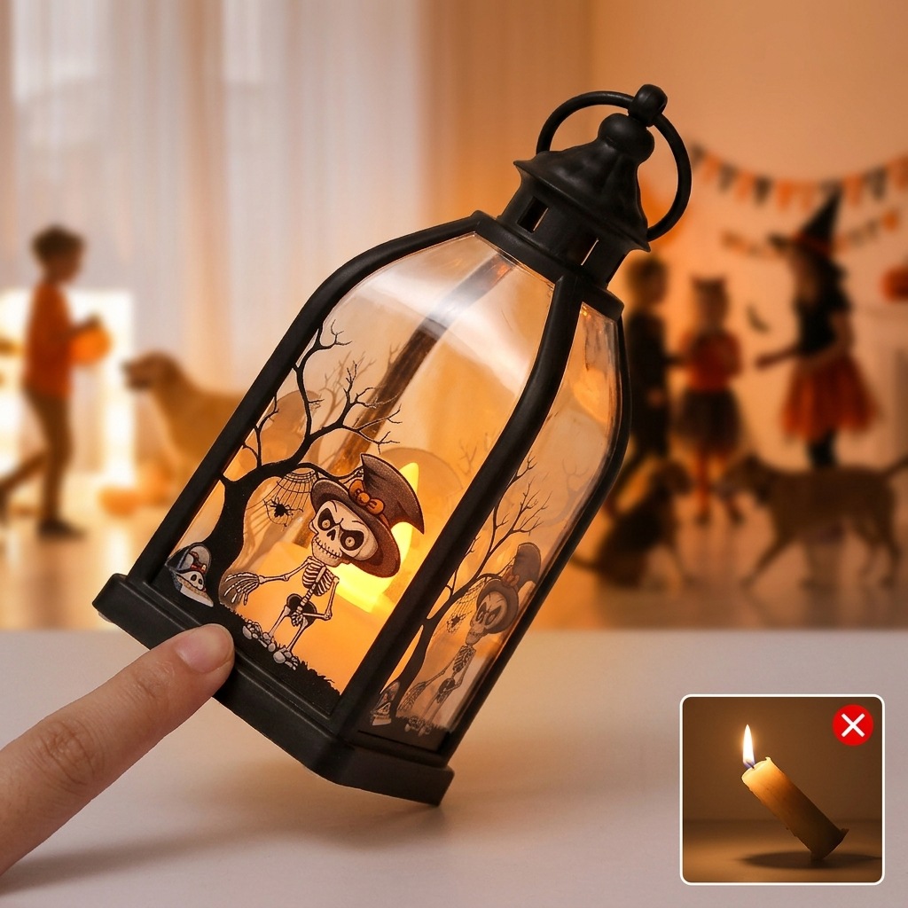 Halloween Ghost Castle Themed  - Lighting Decor For House ulasan dan harga