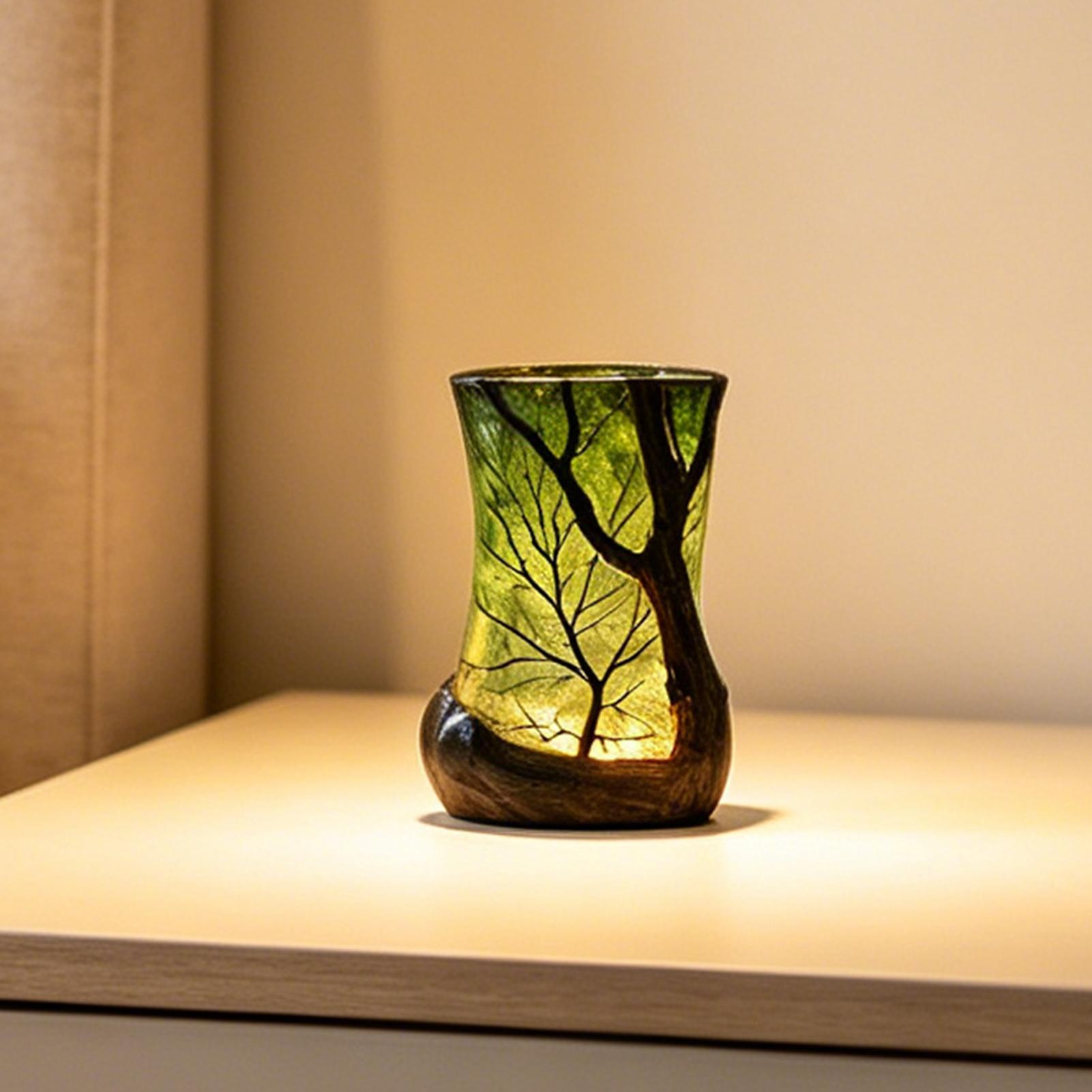 Bedside Table Lamp Forest Nigh - Room Lighting Bedroom Decor ulasan dan harga