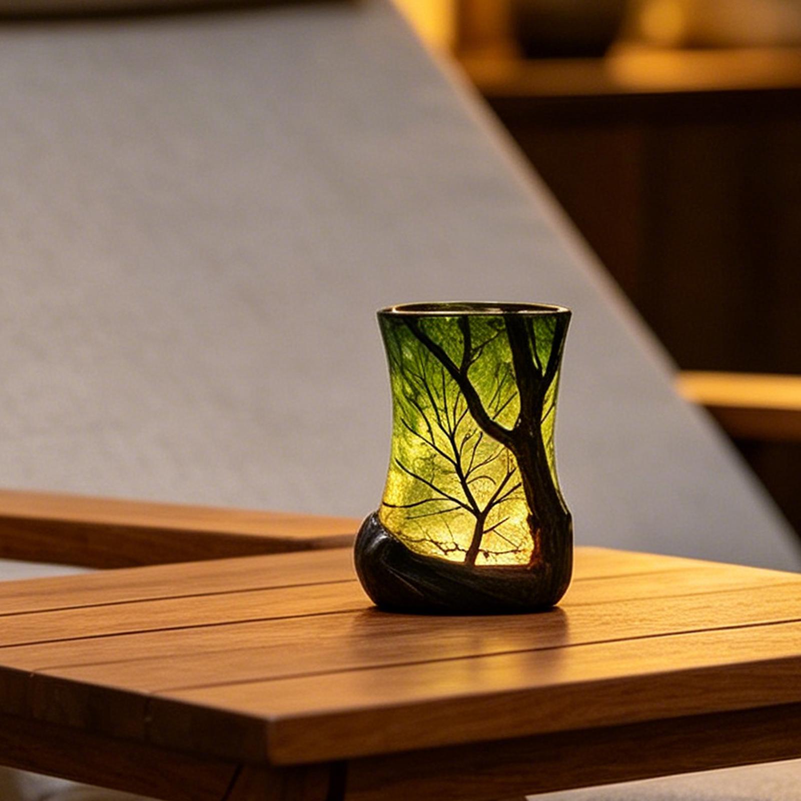 Bedside Table Lamp Forest Nigh - Room Lighting Bedroom Decor ulasan dan harga