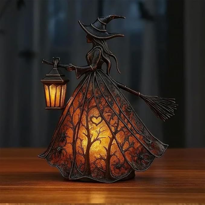 Witch Resin Tabletop Night Lig - Lighting Decoration ulasan dan harga