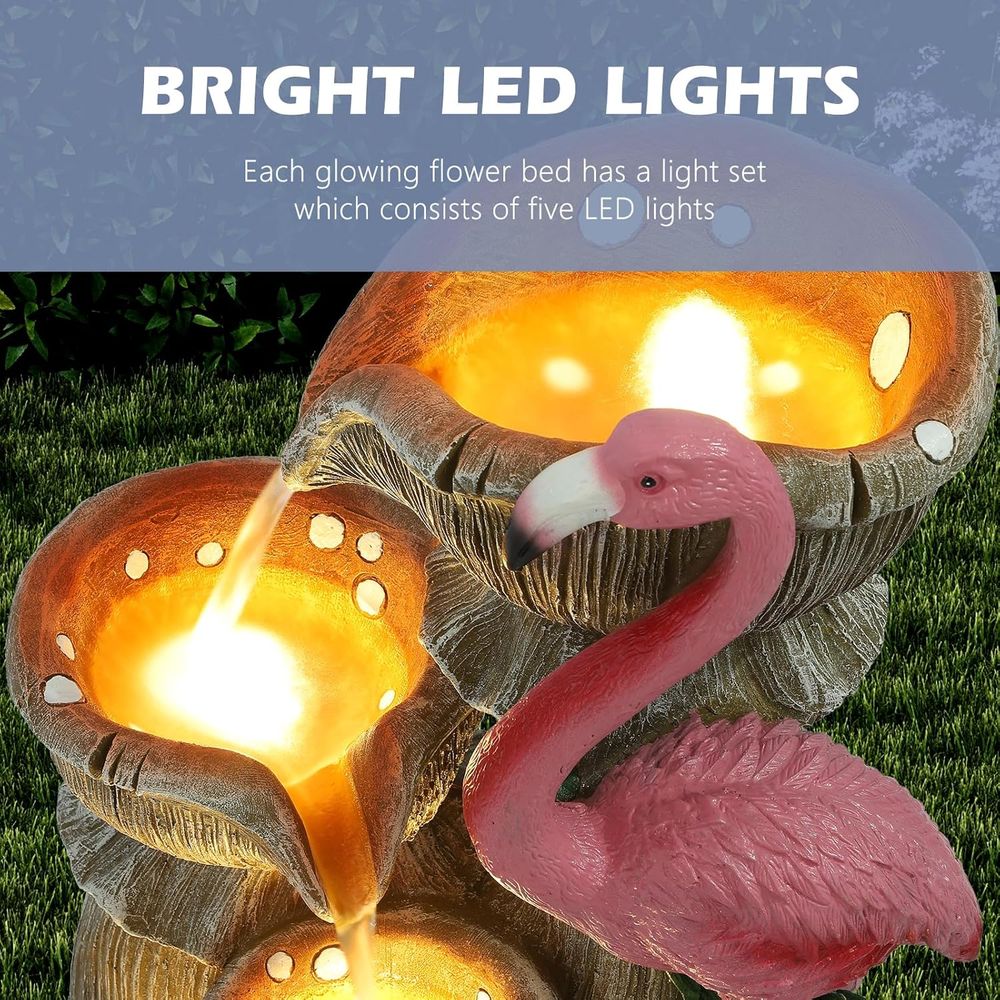 5 Tier Garden Waterfalls with  - Lighting Decor For House ulasan dan harga