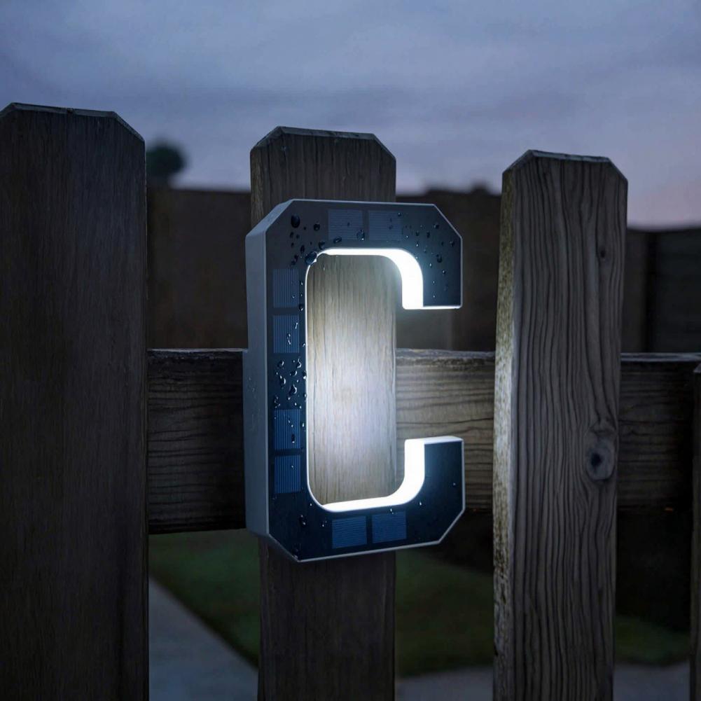 Solar Address Number Sign, LED - Lighting Decor For House ulasan dan harga