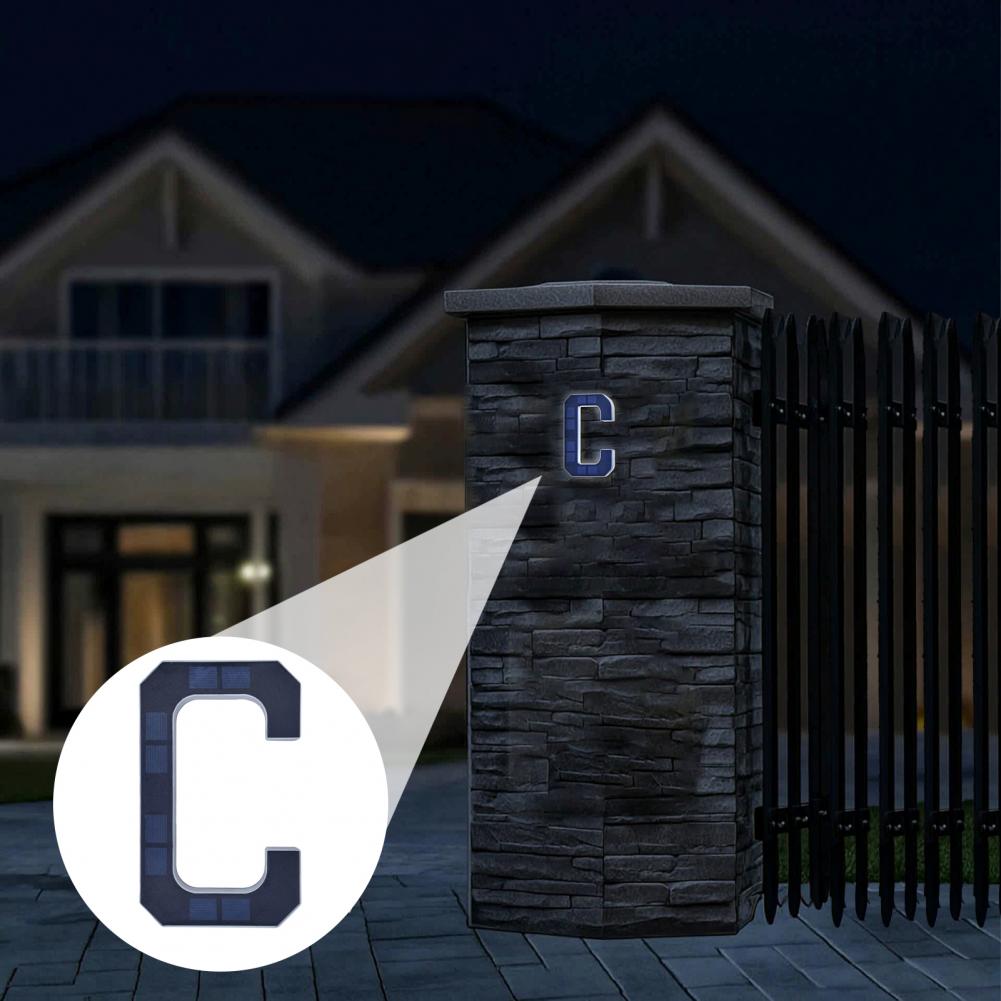 Solar Address Number Sign, LED - Lighting Decor For House ulasan dan harga