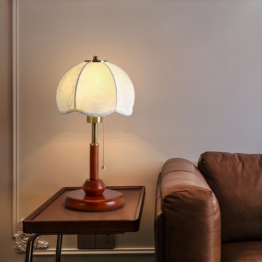 Vintage Scalloped Dome Table L - Room Lighting Bedroom Decor ulasan dan harga