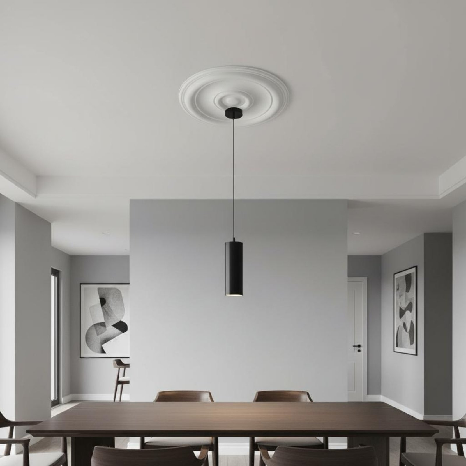 Round Ceiling Medallion Europe - Lighting Design Decor ulasan dan harga