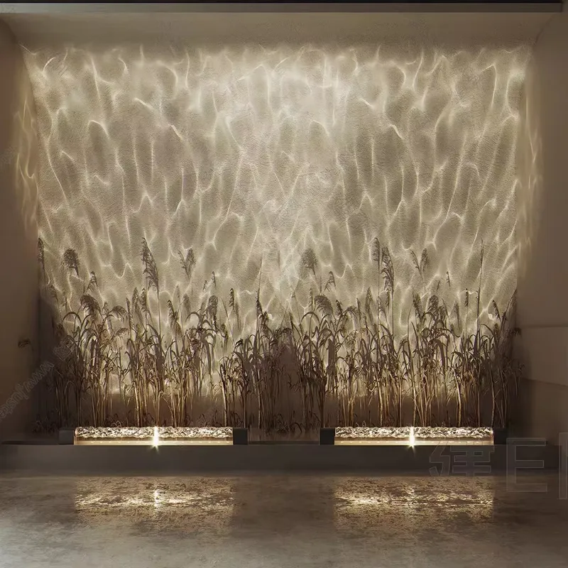Smart 3D Wall Wash Flame Proje - Room Lighting Bedroom Decor ulasan dan harga