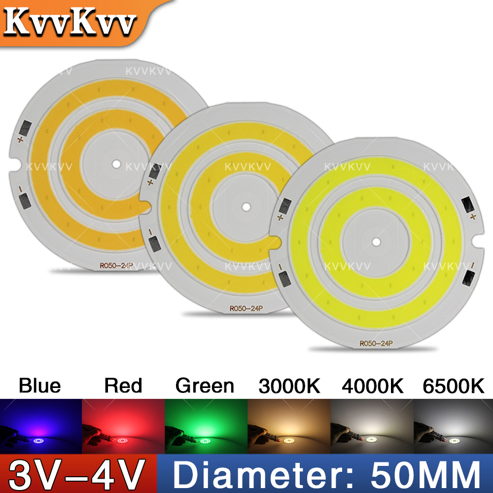 3V 4V Round COB LED Lamp Parts - Lighting Decor For House ulasan dan harga
