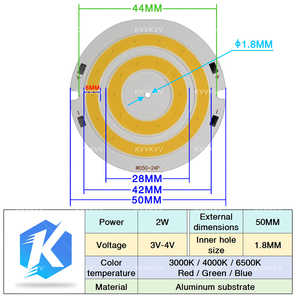 3V 4V Round COB LED Lamp Parts - Lighting Decor For House ulasan dan harga