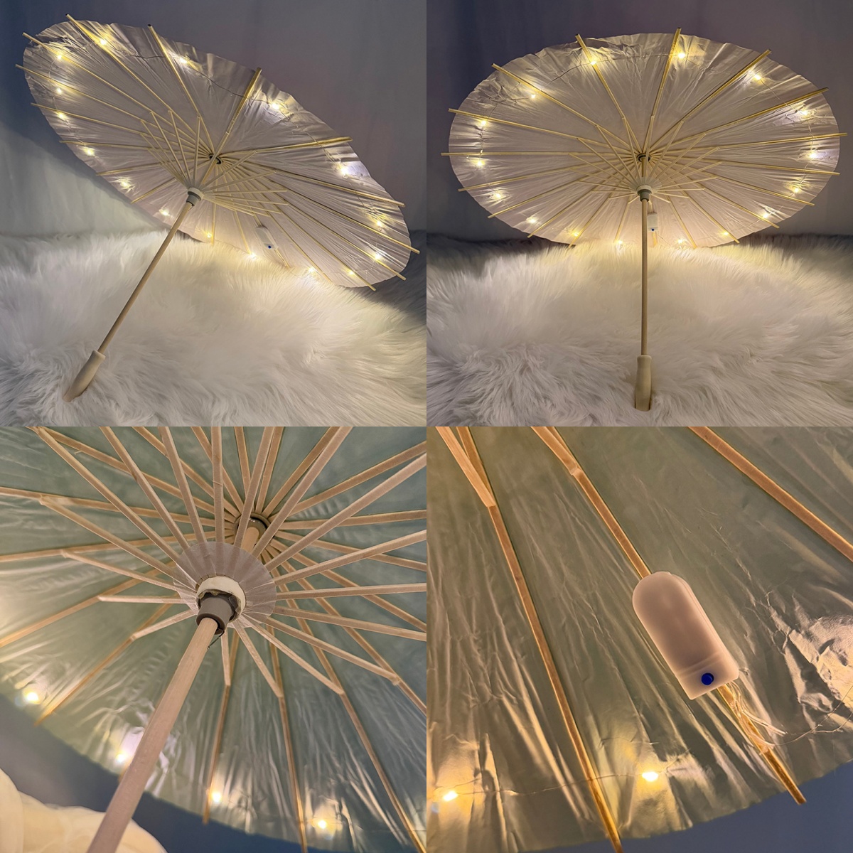 `Glowing LED Oil Paper Umbrell - Lighting Decor Photos ulasan dan harga