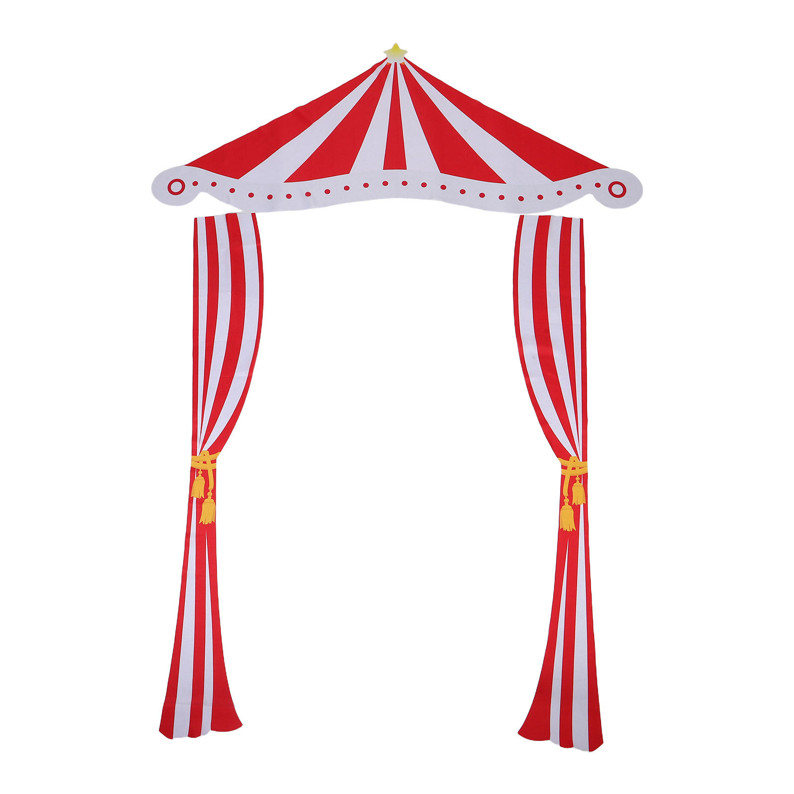 Carnival Theme Backdrop Red Wh - Lighting Decor Photos ulasan dan harga
