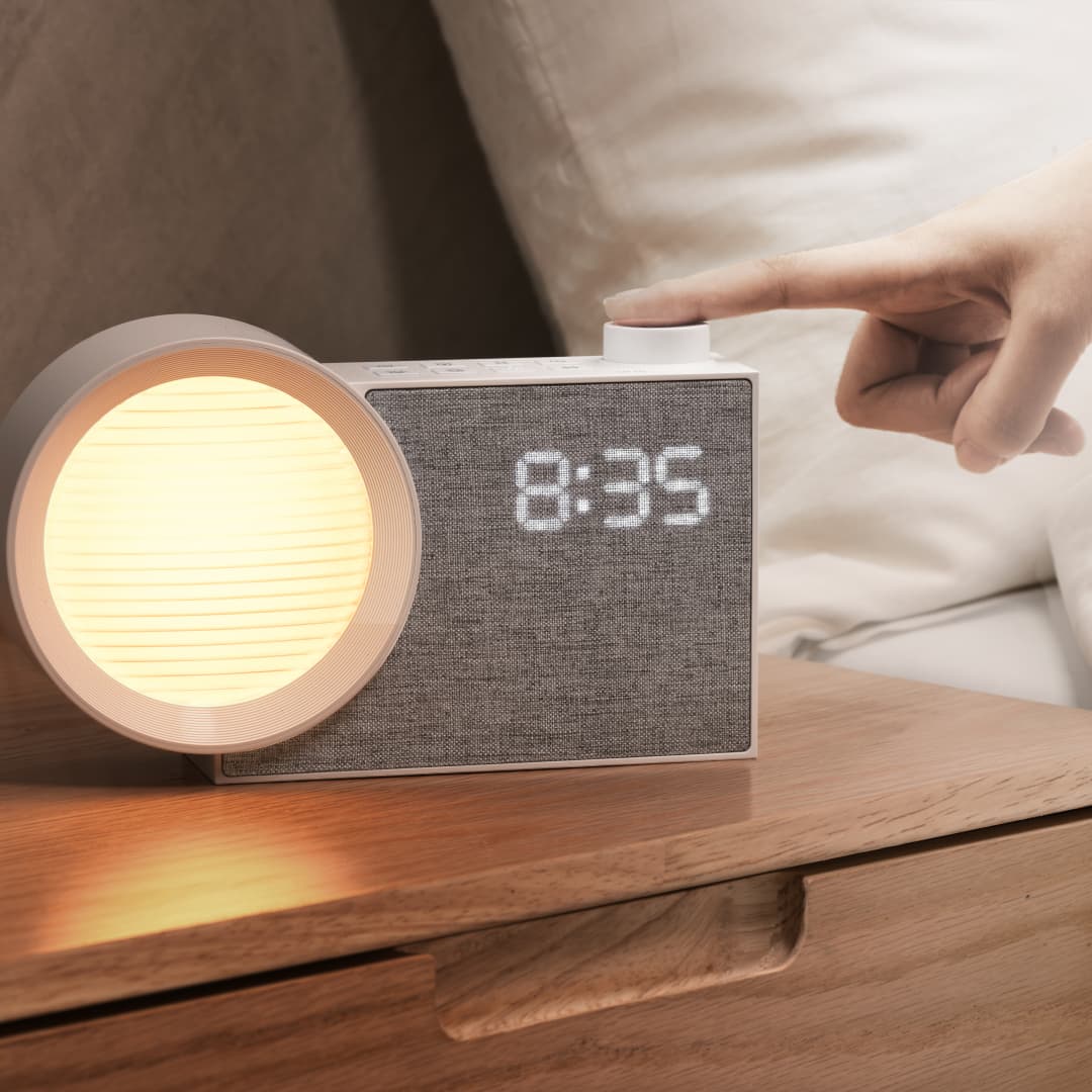 WILIT LED Night Light Alarm Cl - Room Lighting Bedroom Decor ulasan dan harga