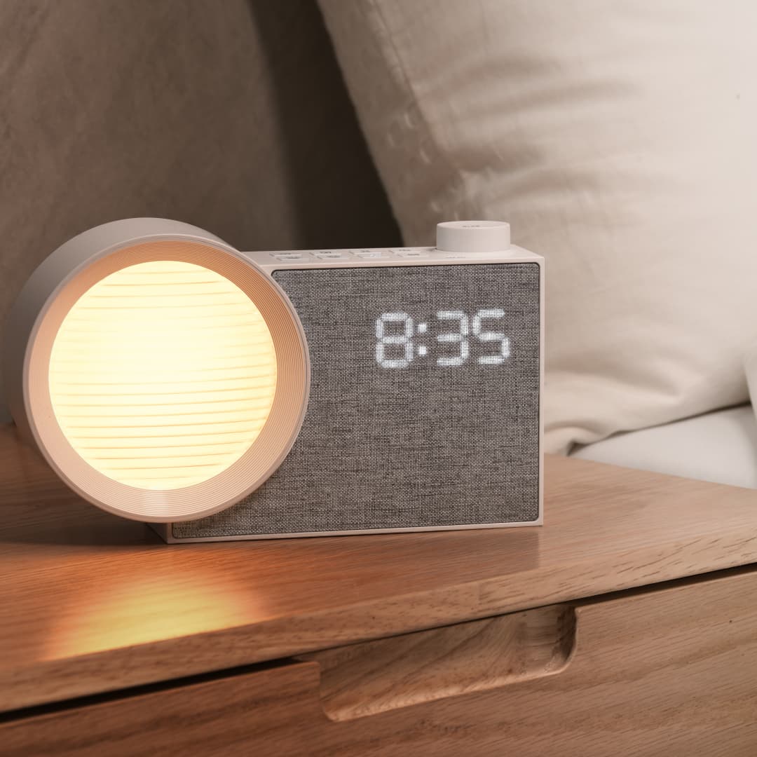WILIT LED Night Light Alarm Cl - Room Lighting Bedroom Decor ulasan dan harga