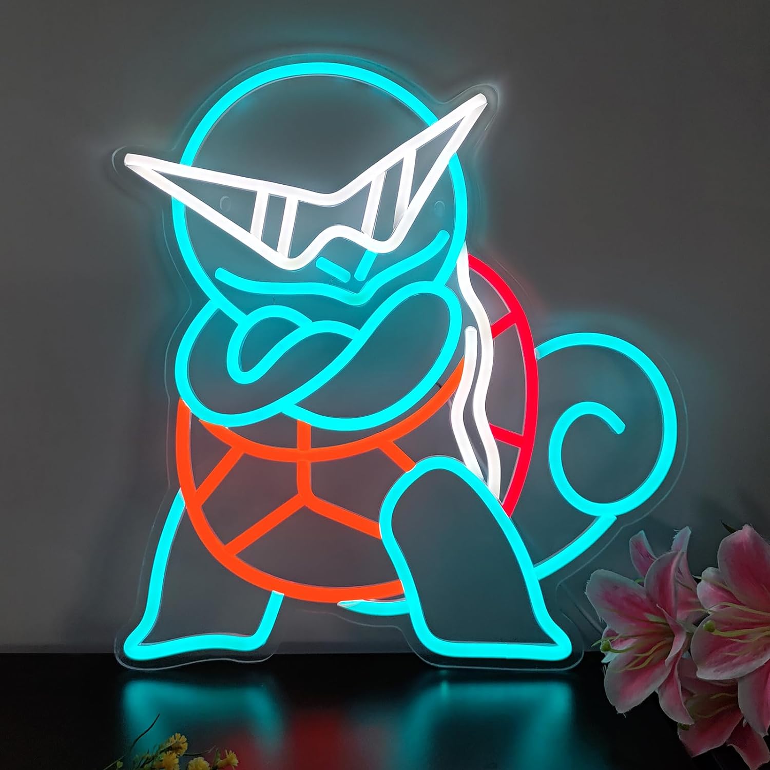 Pokemon Squirtle Neon Sign LED - Lighting Room Decor Items ulasan dan harga