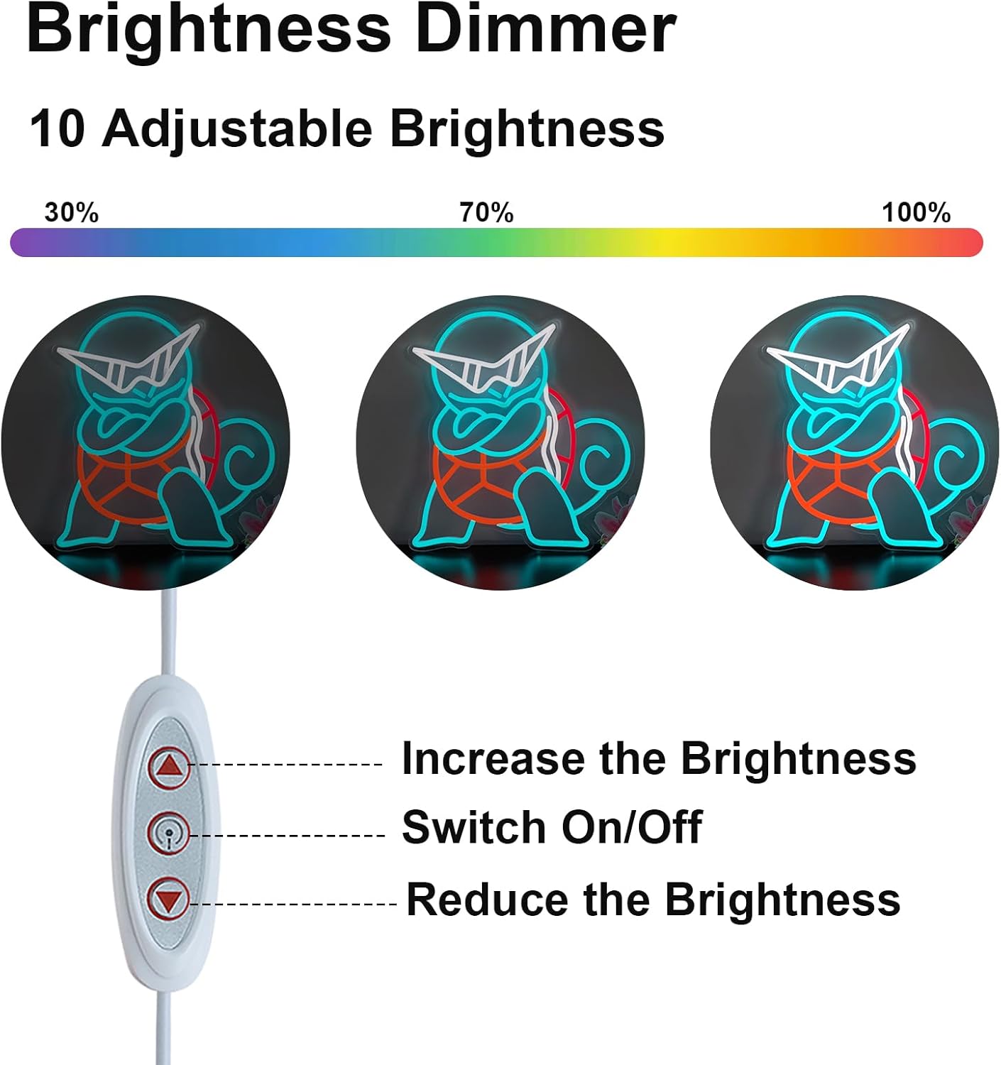 Pokemon Squirtle Neon Sign LED - Lighting Room Decor Items ulasan dan harga