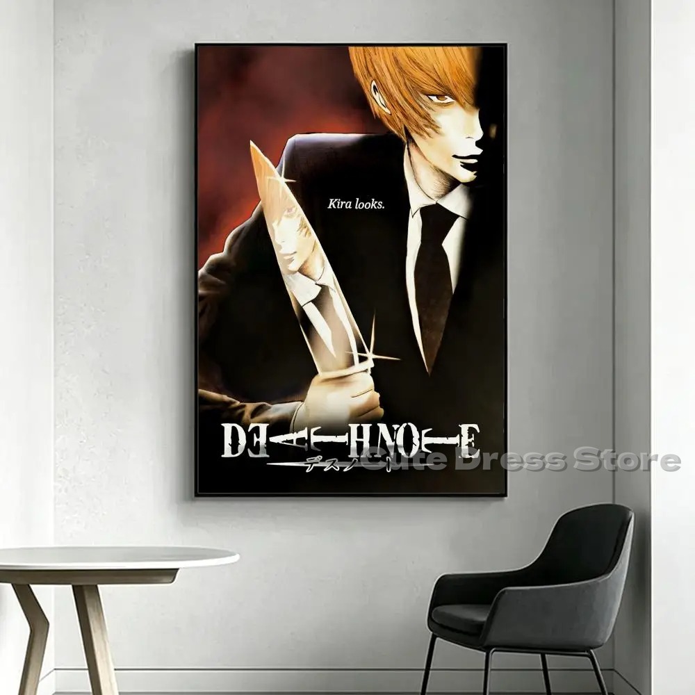 Death Note Canvas Print Unfram - Lighting Room Decor Items ulasan dan harga